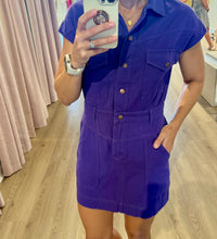 Button Up Purple Cowgirl Dress