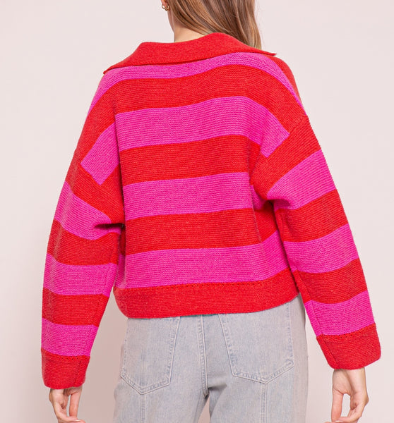 Cane Striped Sweater