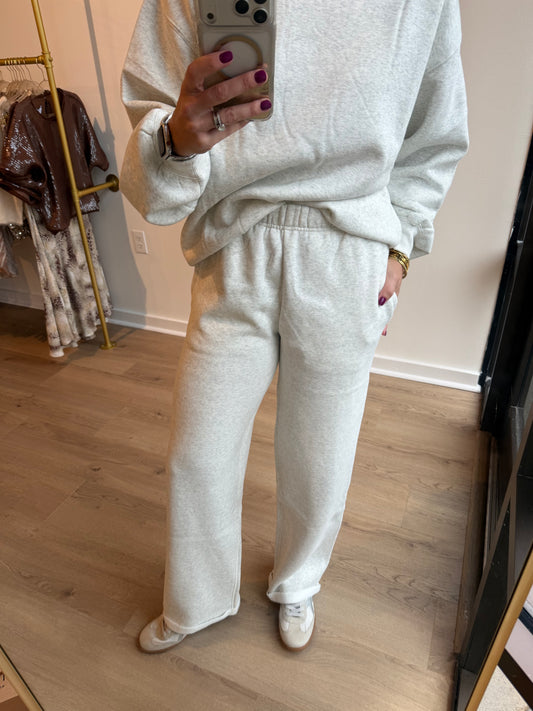 Heather White Pant