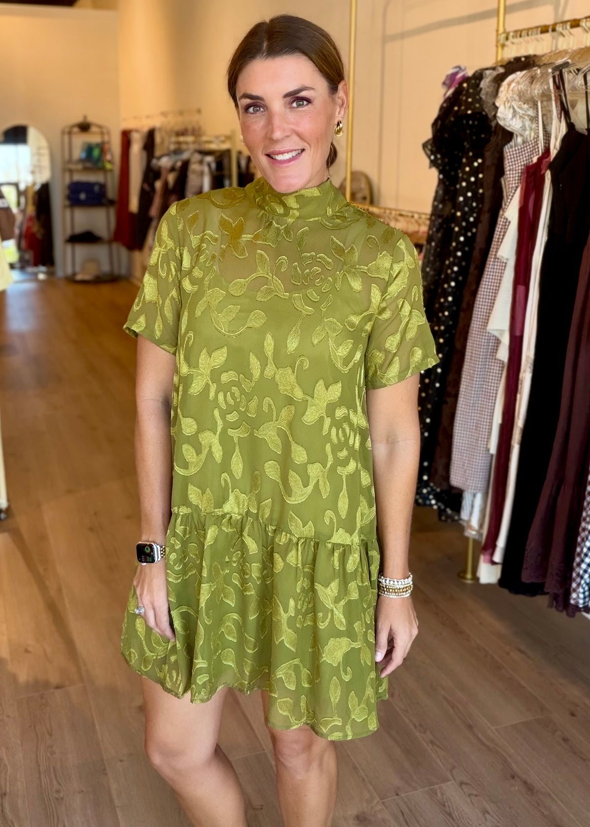 Olive Tini Mini Dress