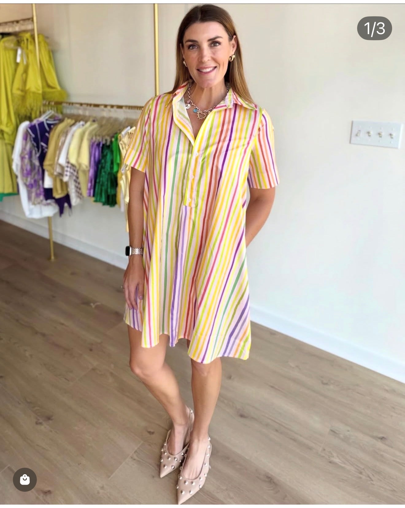 Nysa Ink Shirt Dress