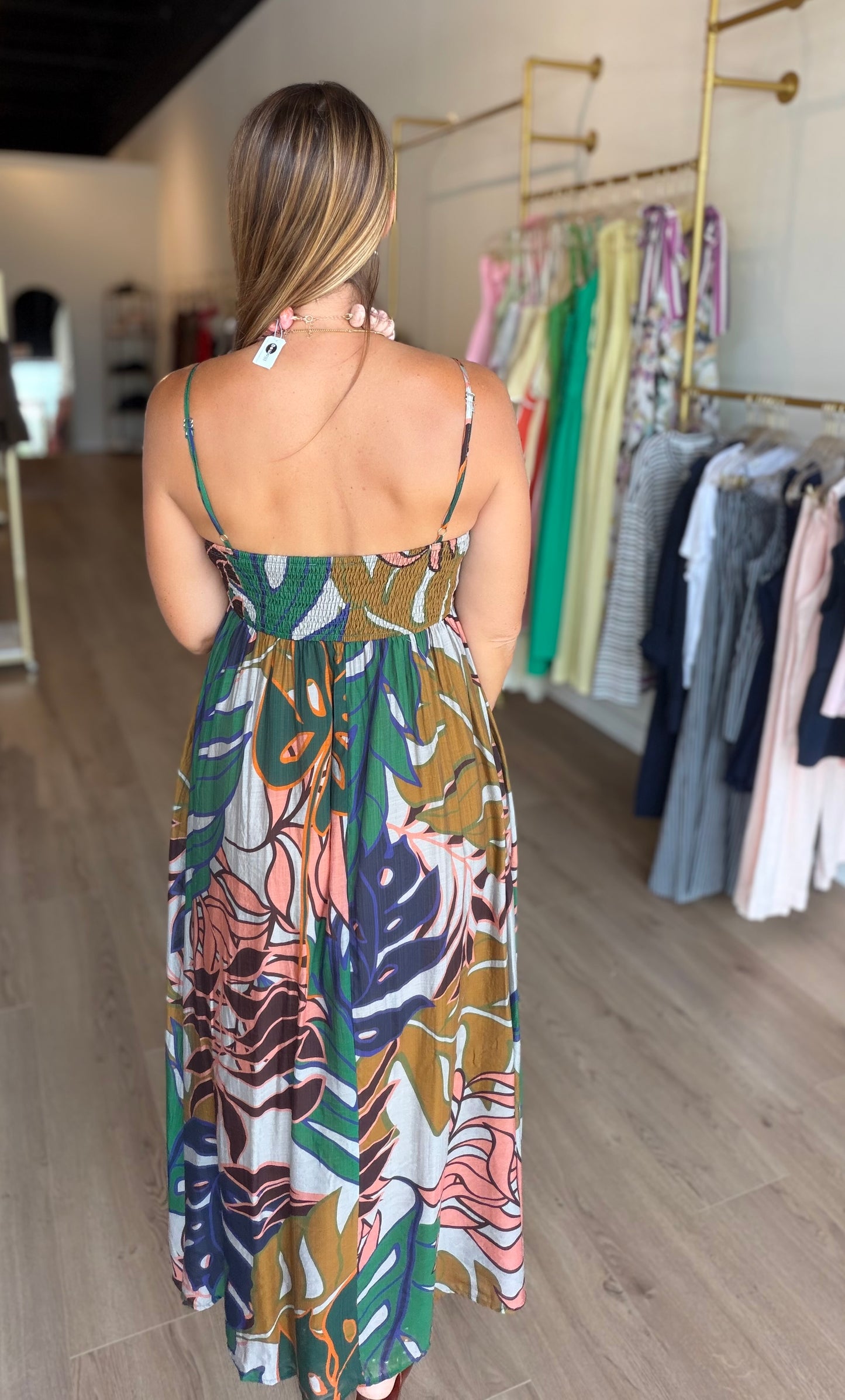 Wild Fall Midi Dress