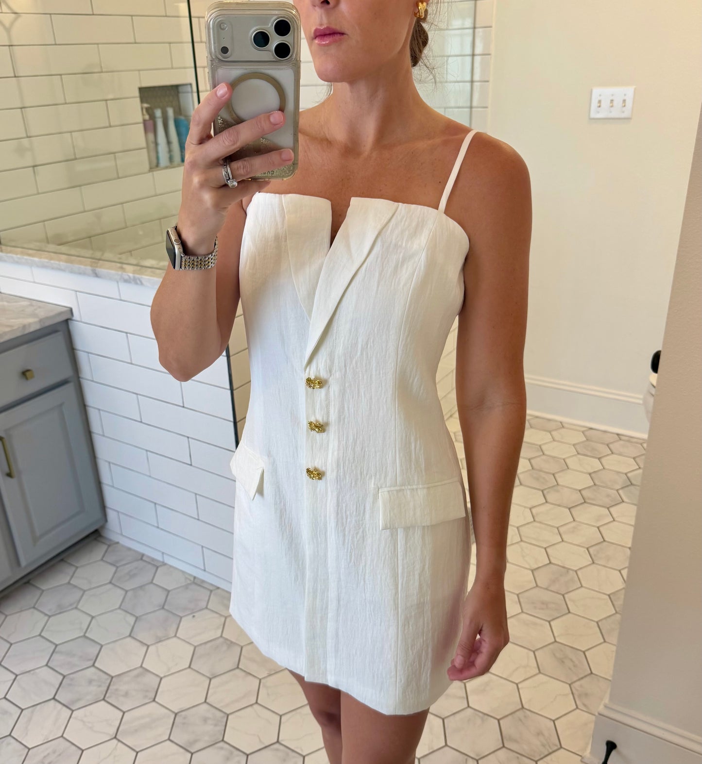 Lapel Mini Dress