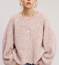 blush boulce cardi