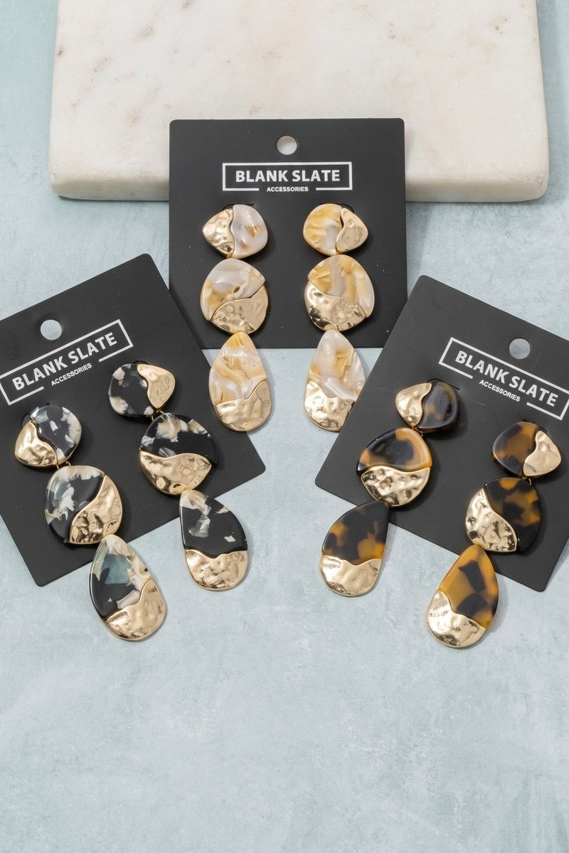 Tiered Drop Earrings
