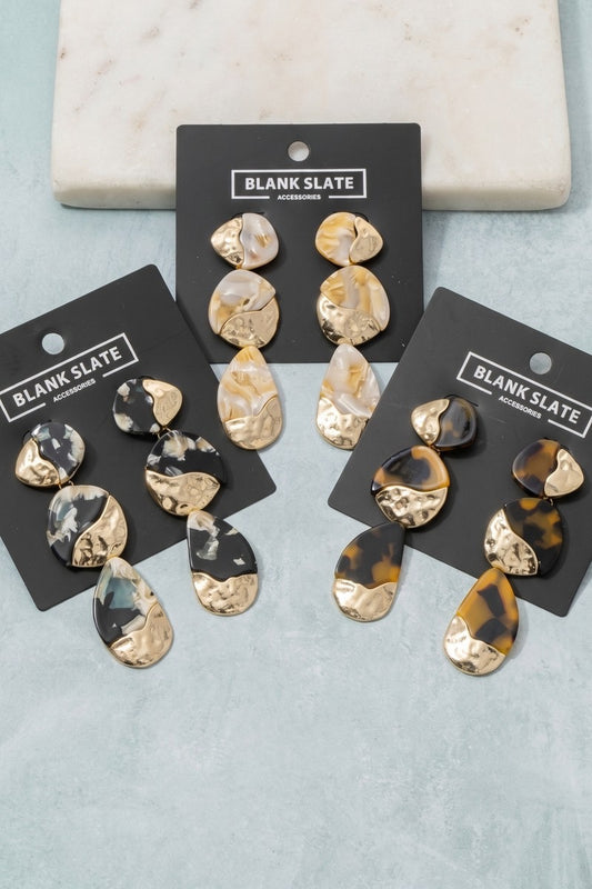 Tiered Drop Earrings