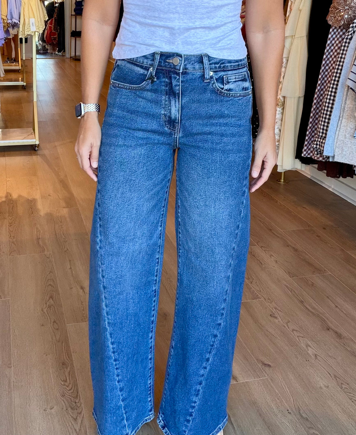 Twisted Seam Wide Leg