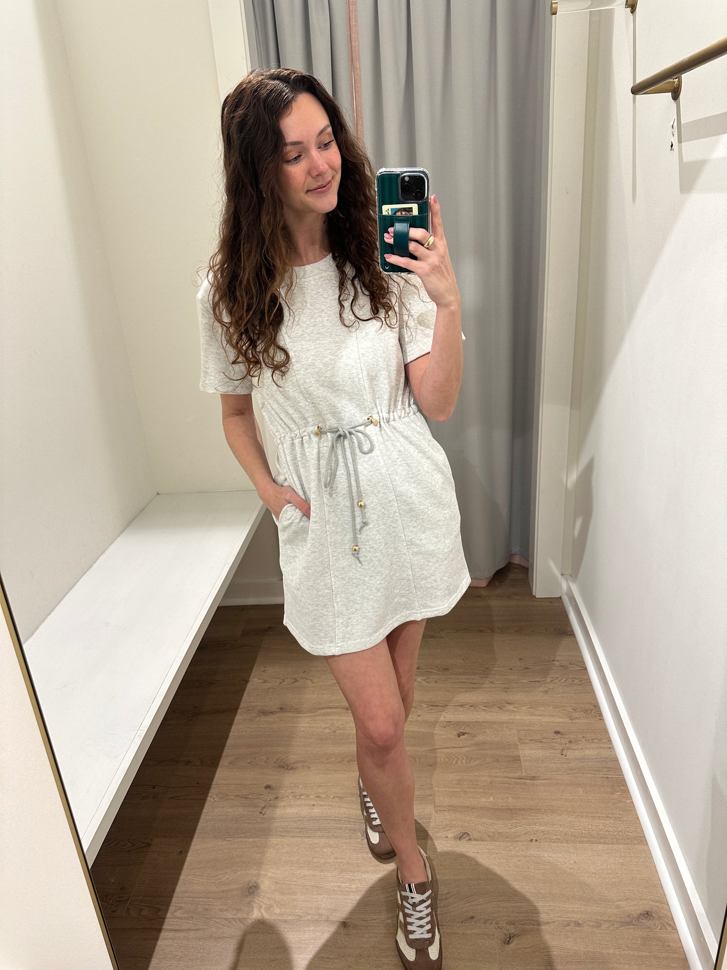 Grey French Terry Dress
