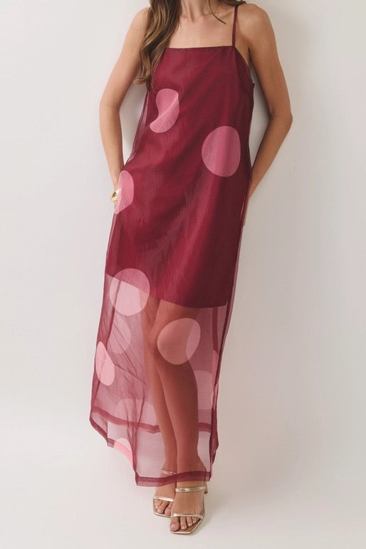 Burgundy Blush Midi