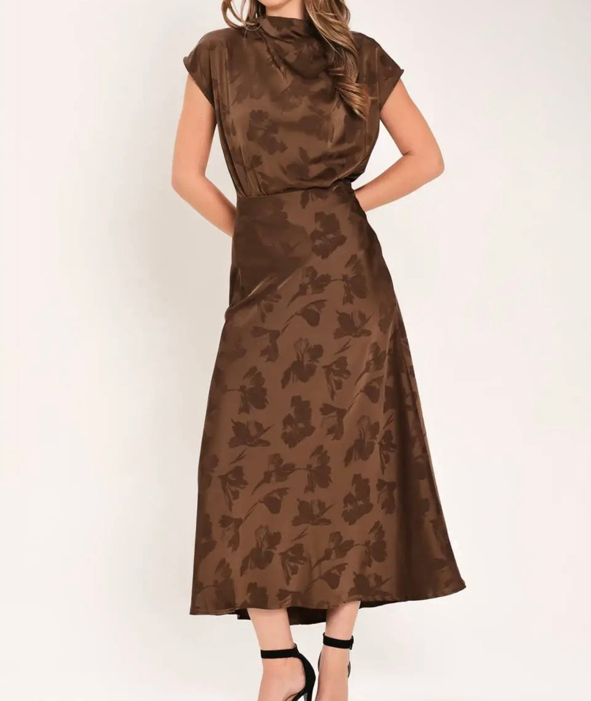 Satin Jacquard Top