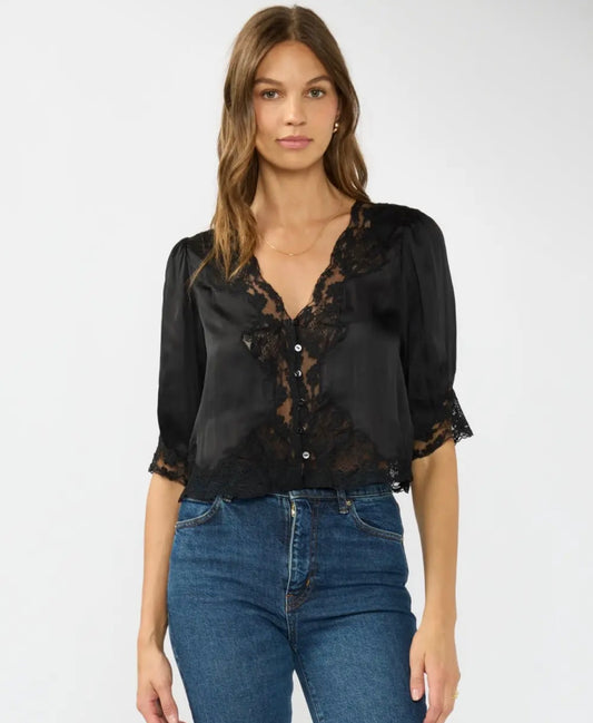 Satin & Lace Blouse