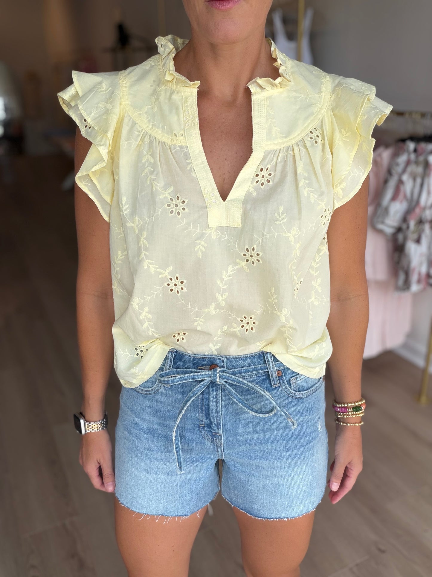 A Line Tie Waist Short