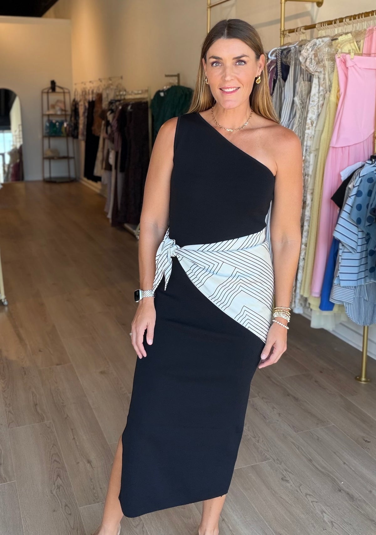 Scarf Midi Dress