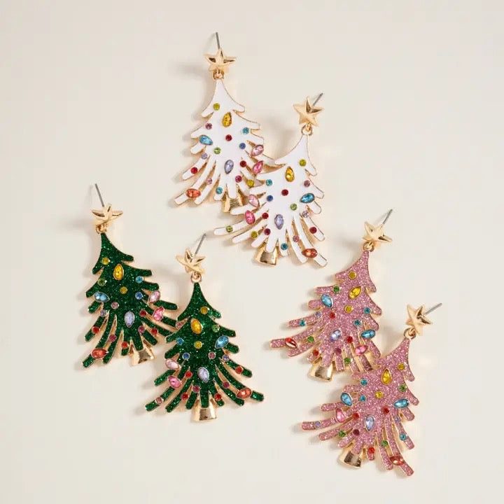 Sparkle Tree Earring