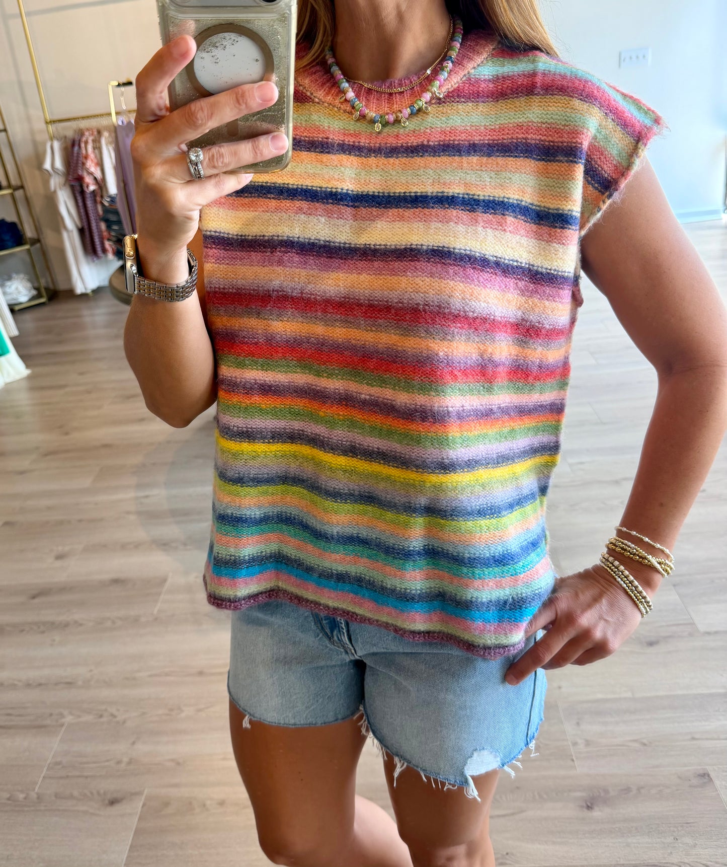 Rainbow Sweater Vest