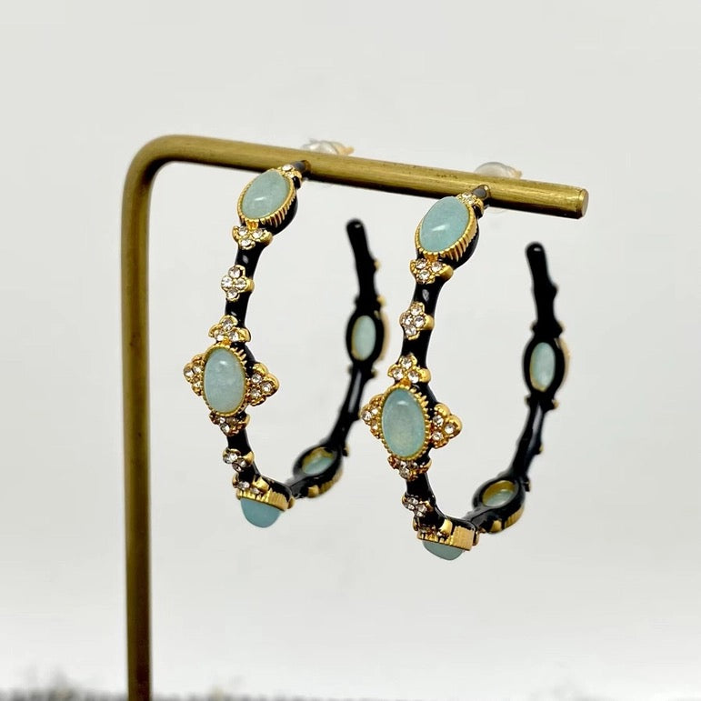 Green Aventurine 18k plated