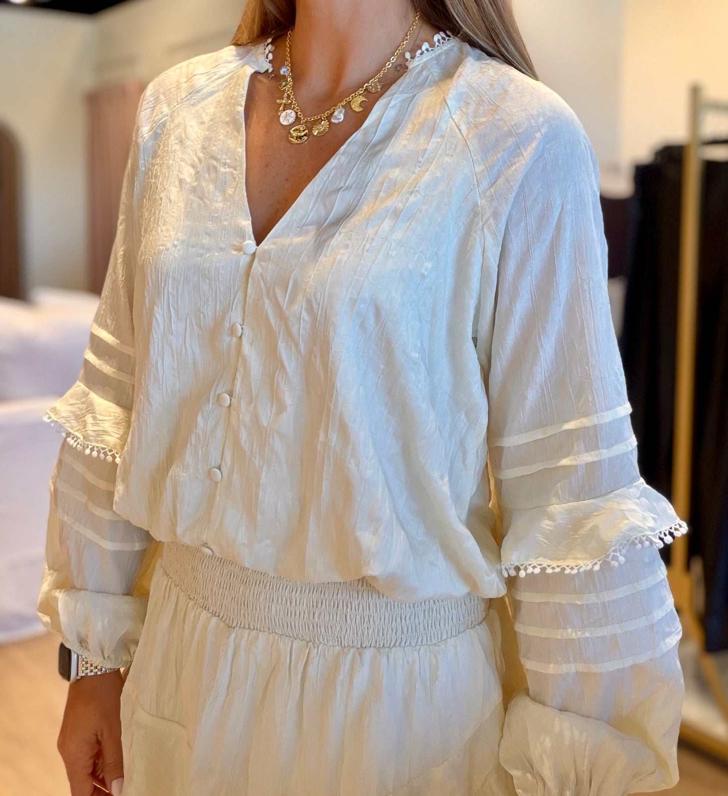 Romantic Smocked Romper