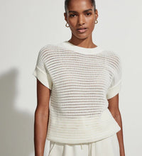 Varley Cream Knitted Top