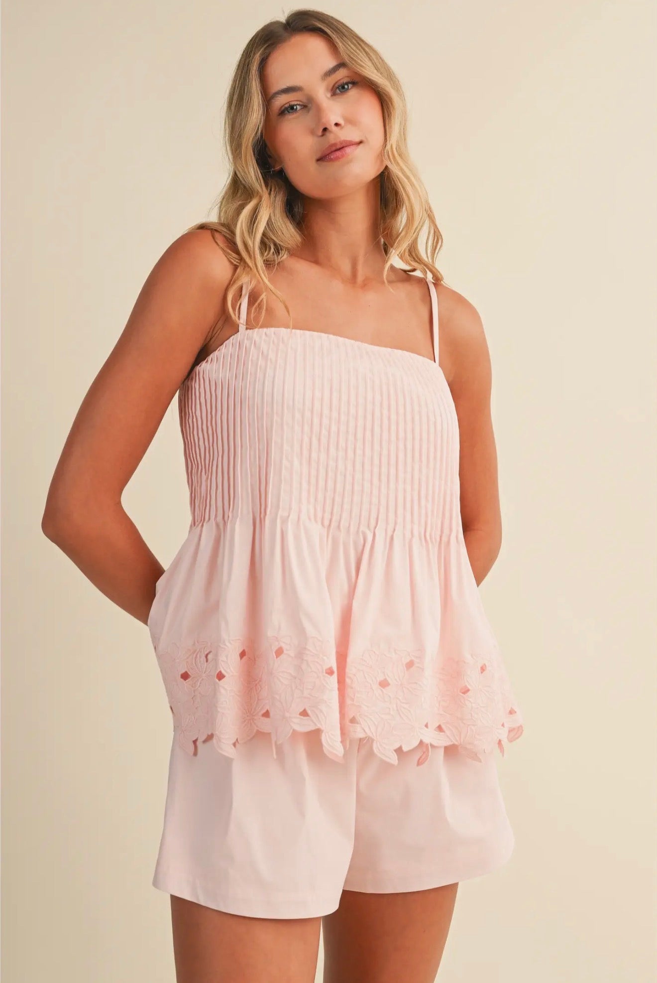 Pink Pintuck Set