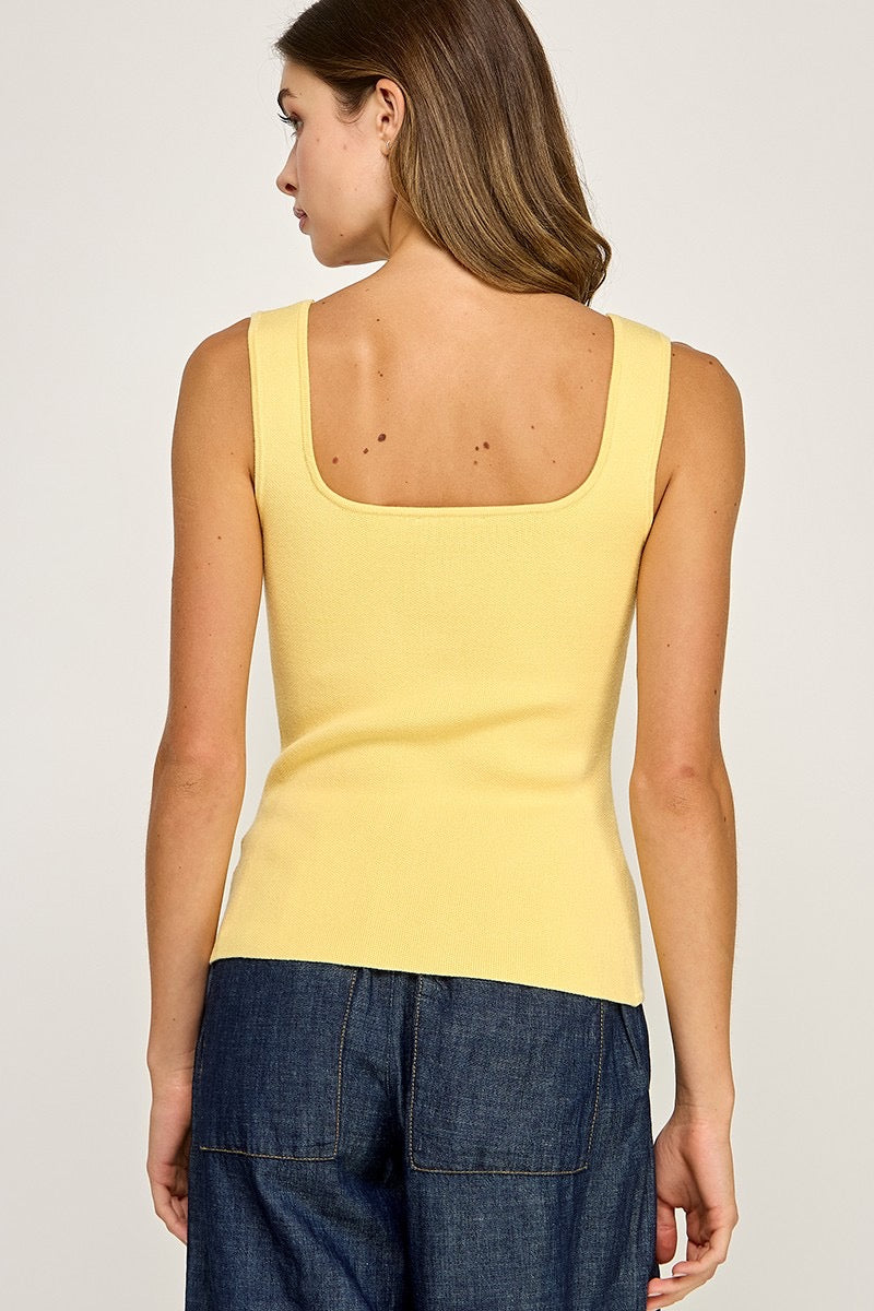 Sweetheart Yellow Top