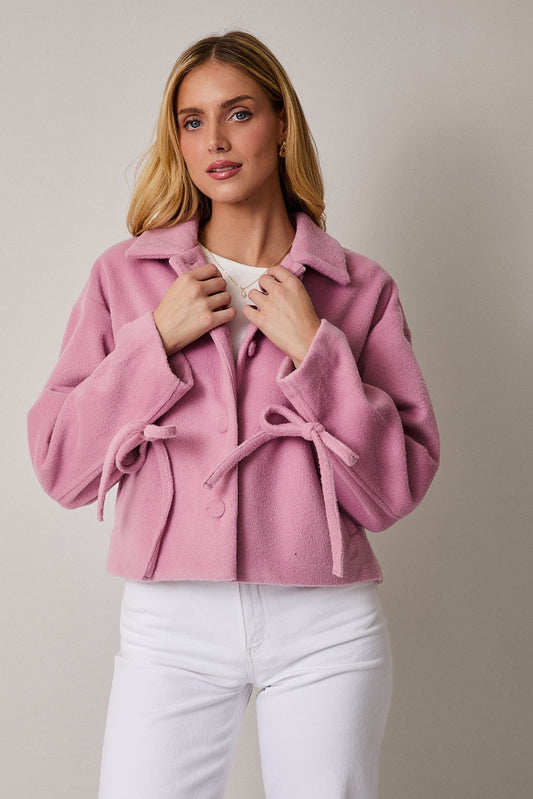 Piggy Pink Crop Coat
