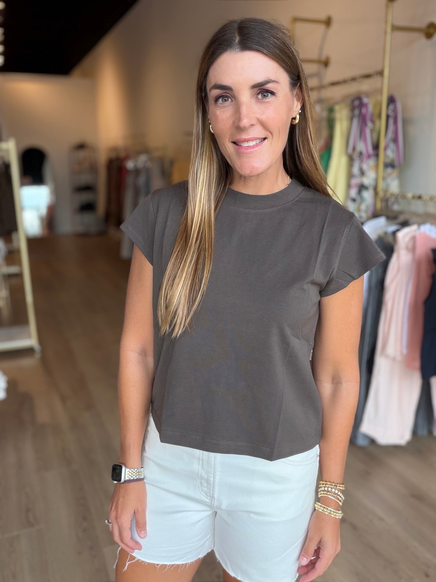 Valerie Cap Slv Tee