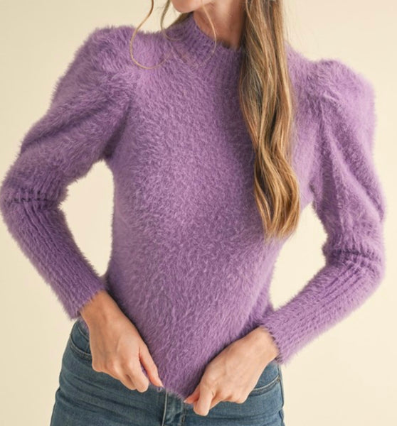 Prim Purple Sweater