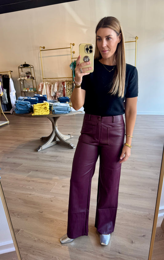 Reeve Faux Leather Pant