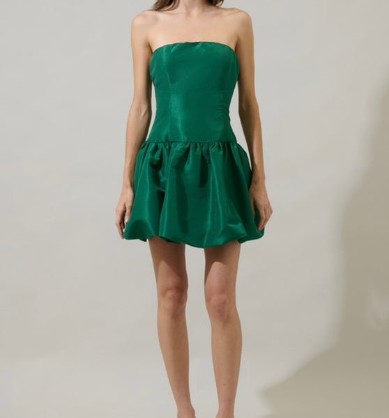 Emerald Bubble Dress