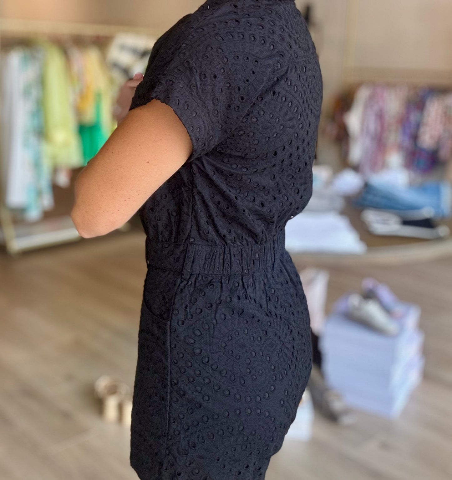 Avril Eyelet Romper