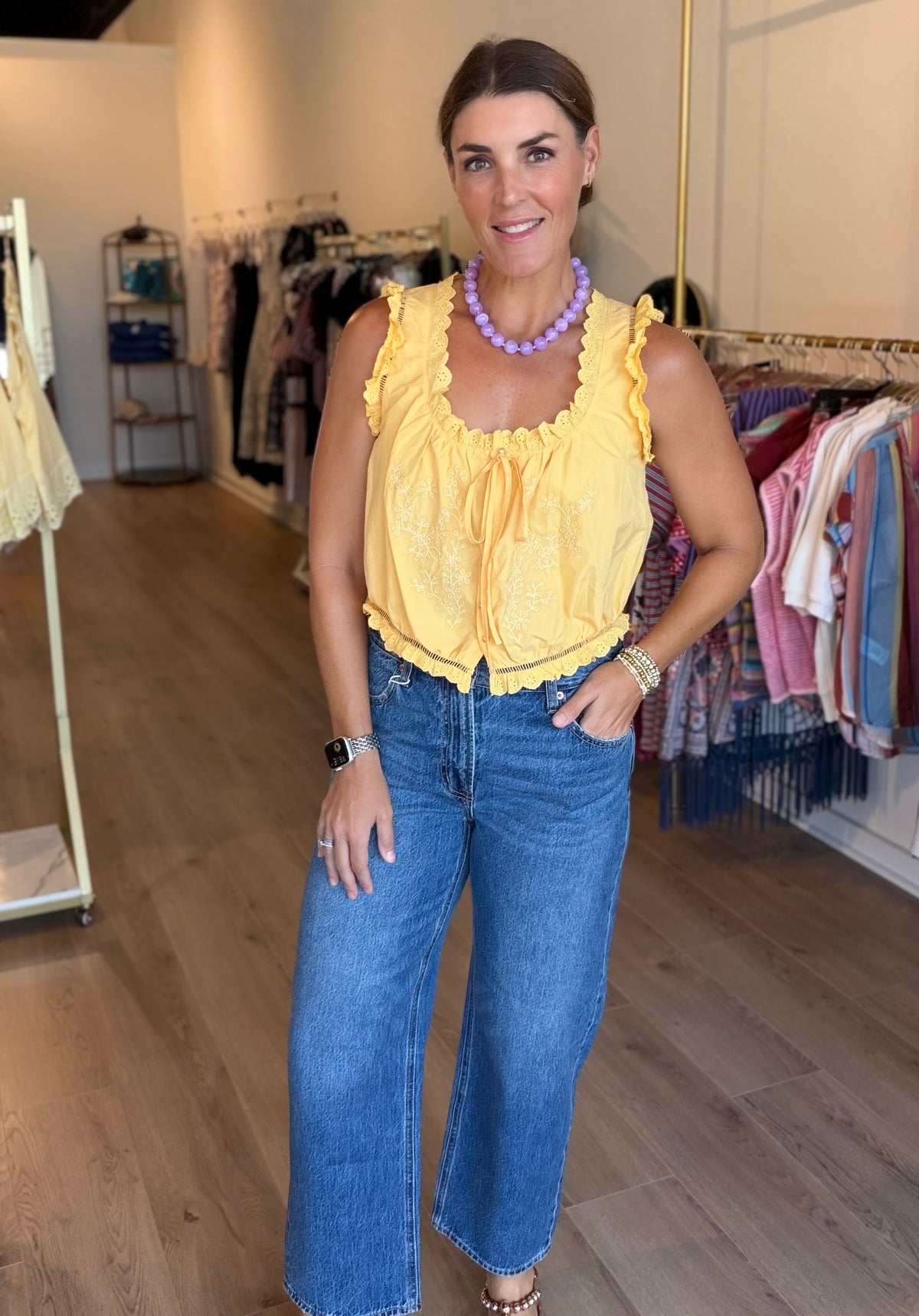 Angie Button Blouse
