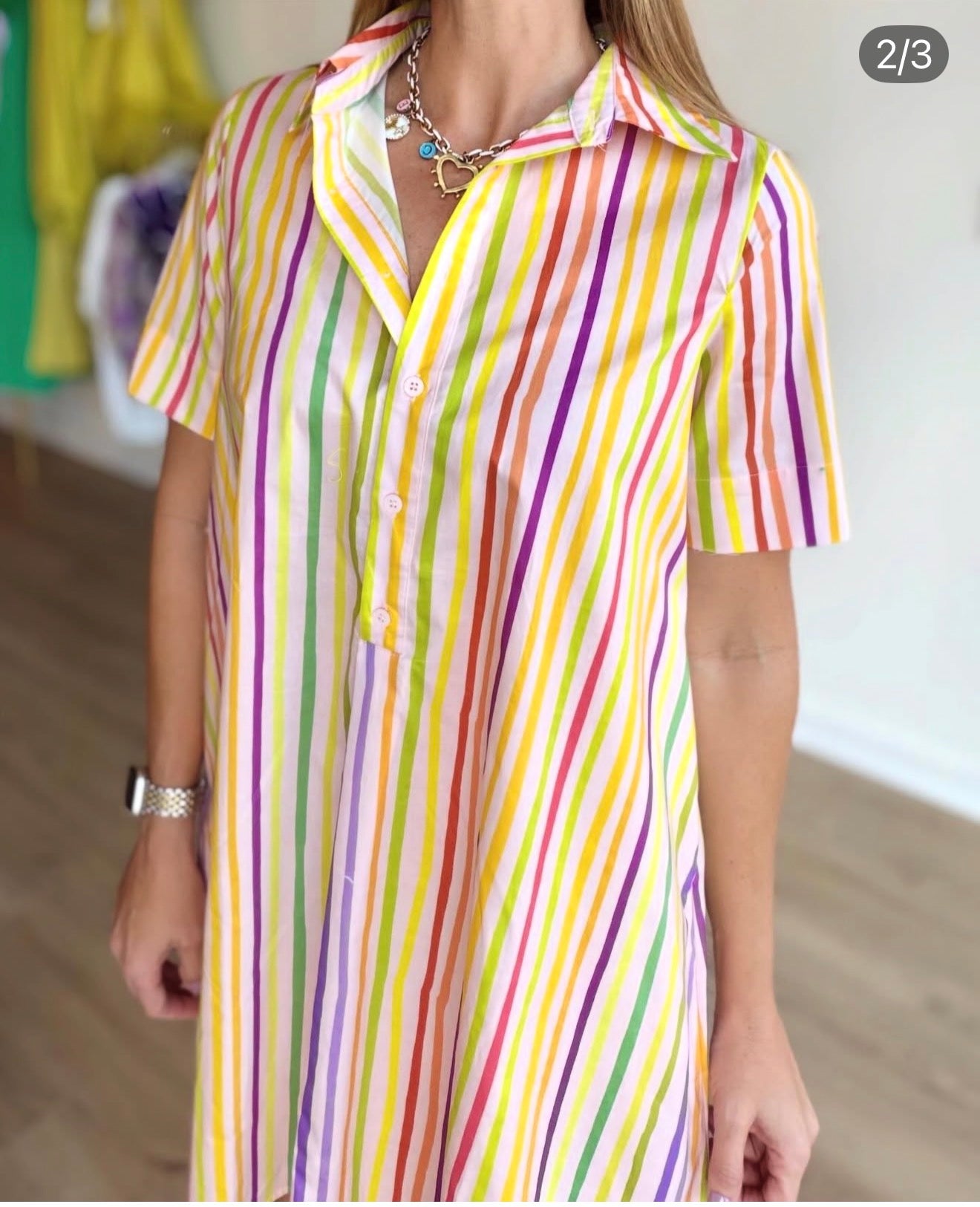 Nysa Ink Shirt Dress