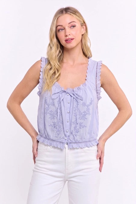 Angie Button Blouse