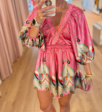 pink feather romper