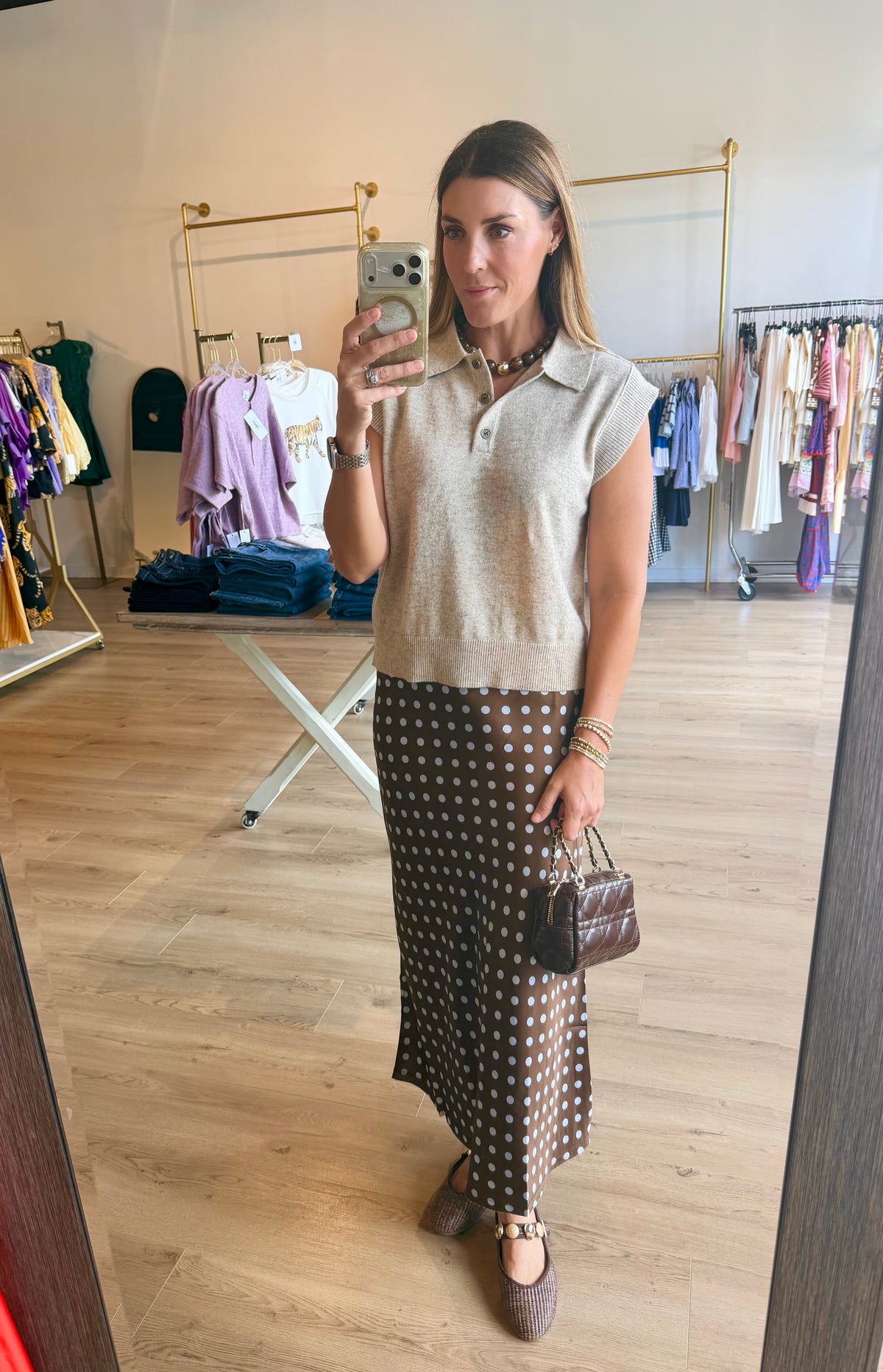 Slip Polka Skirt