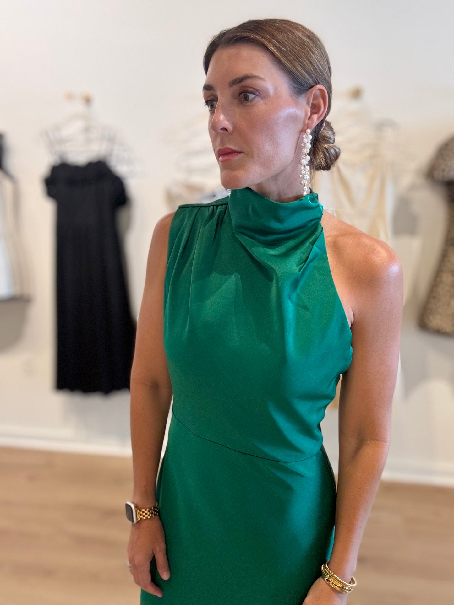 Jodie High Neck Midi