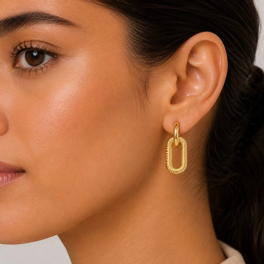 Link Oval Earring