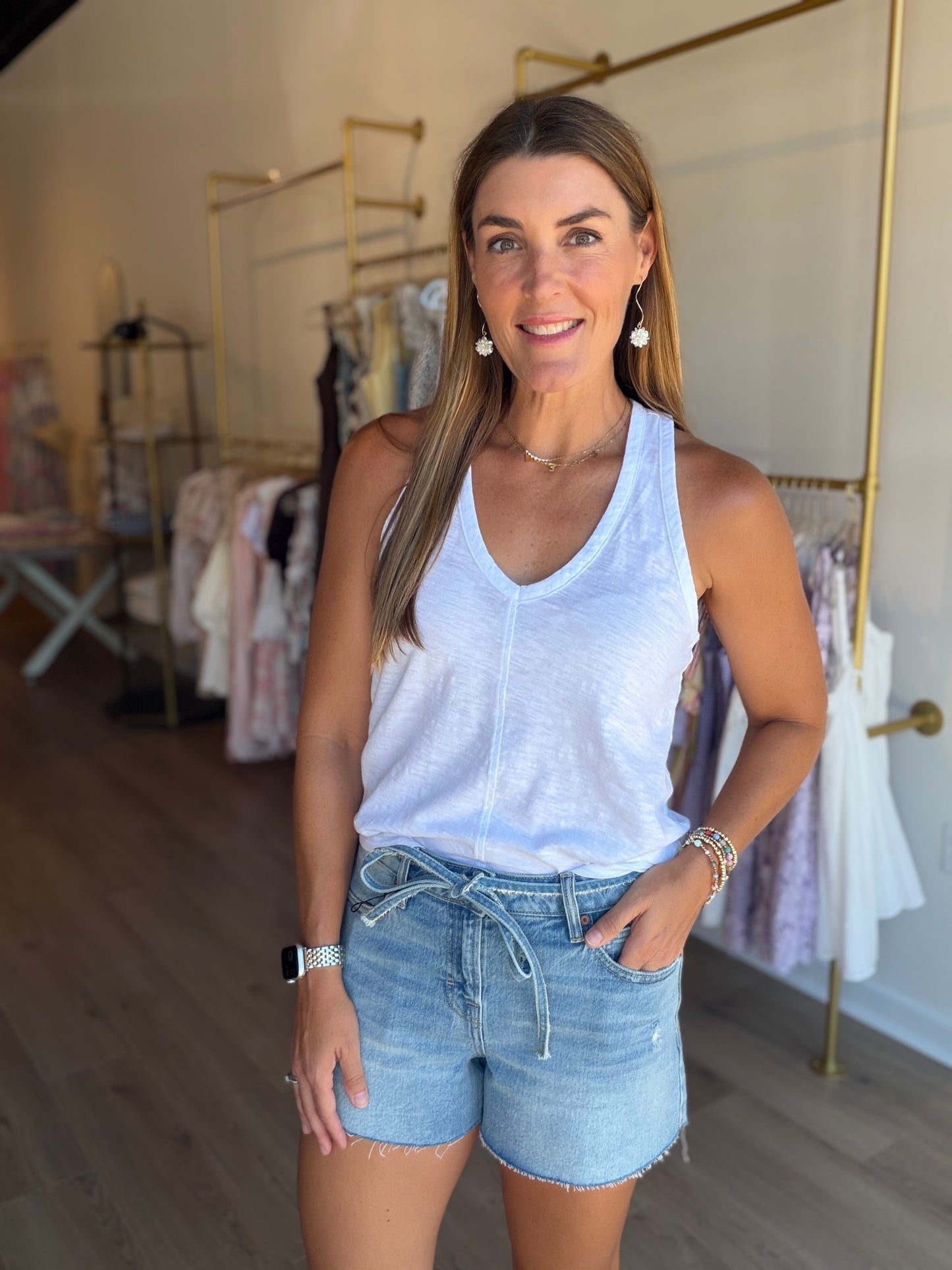 Seamed Tank Top