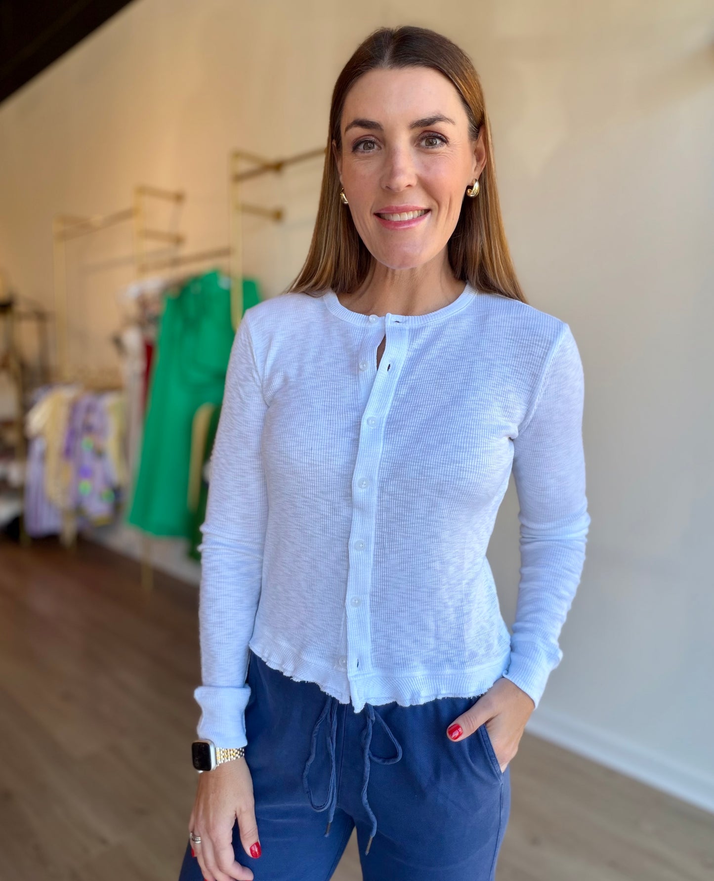 Bobi Ruffle Cardigan