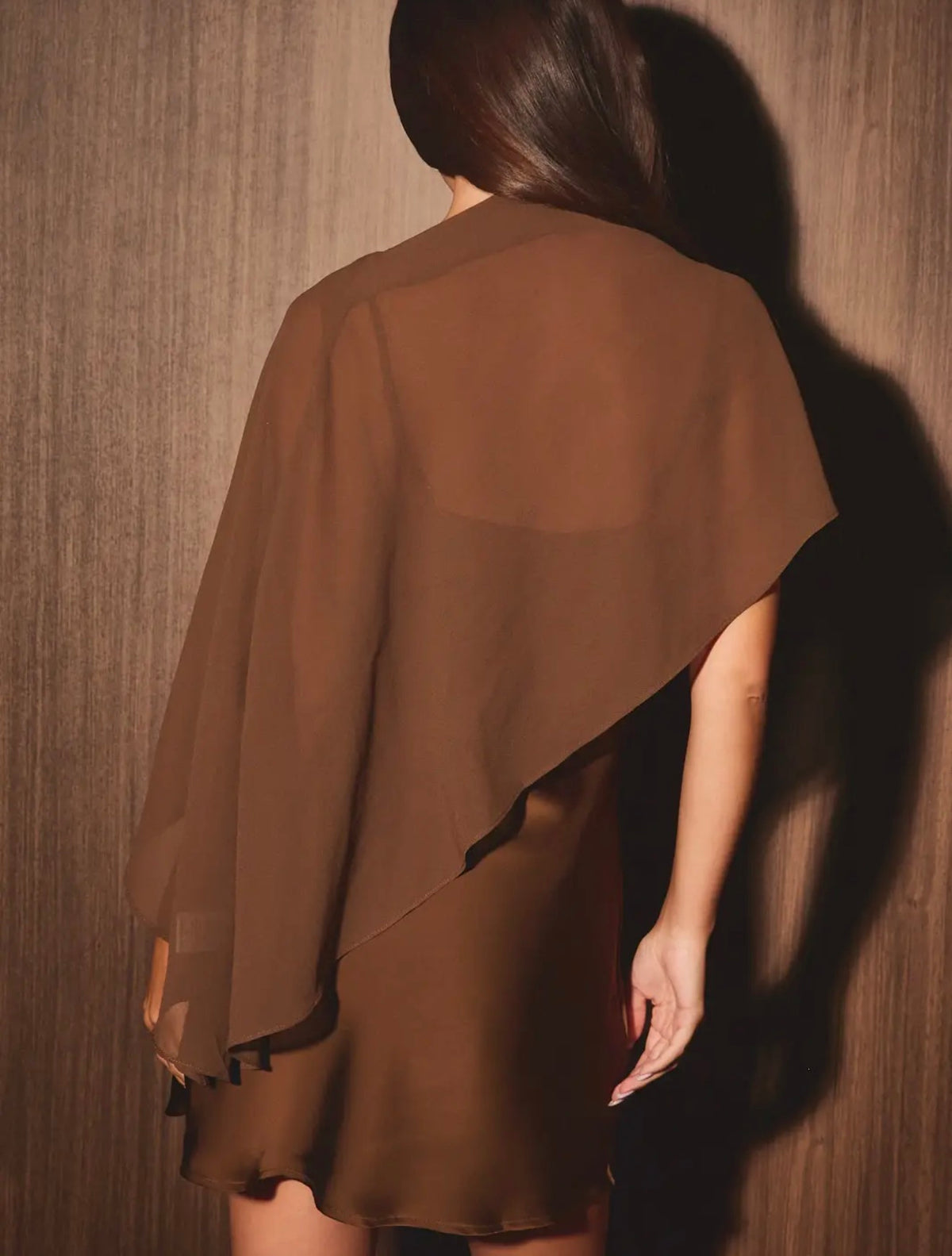 Cape Slip Dress