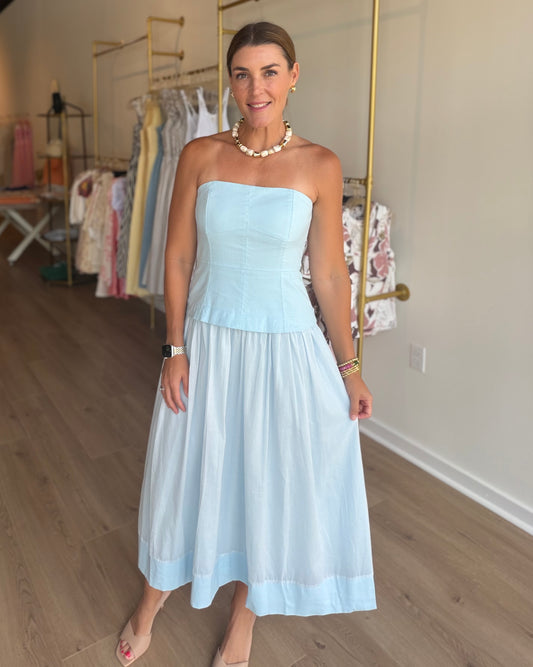 Blues Corset Midi