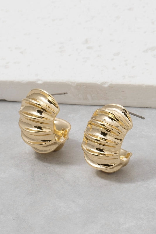 Chunky Ribbed Earrings