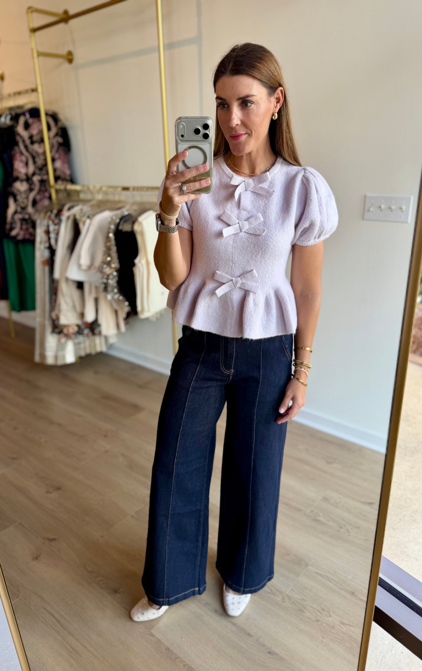 Lavender Puff Sweater