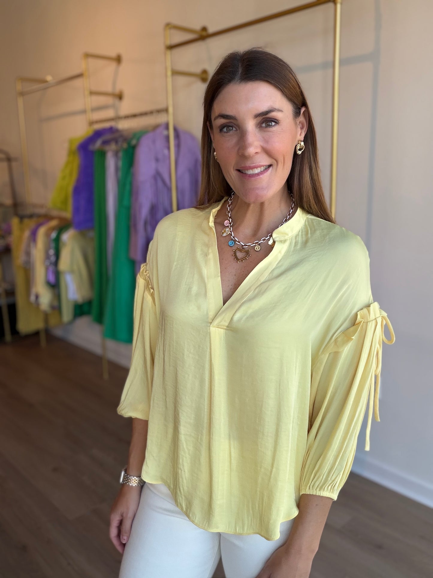Yellow Balloon Blouse