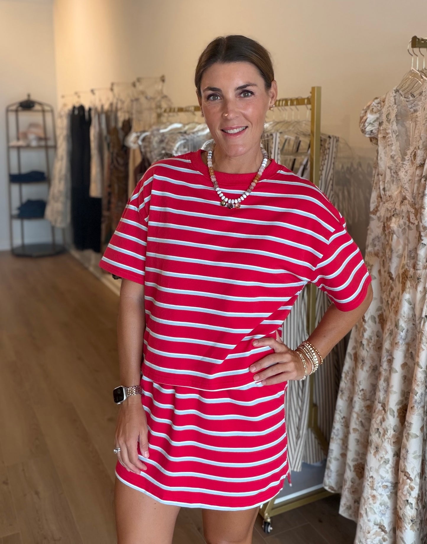 Stripe Boxy Tee
