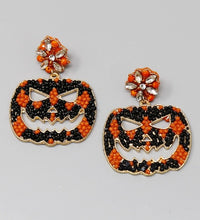 Halloween Pumpkin Seed Earring