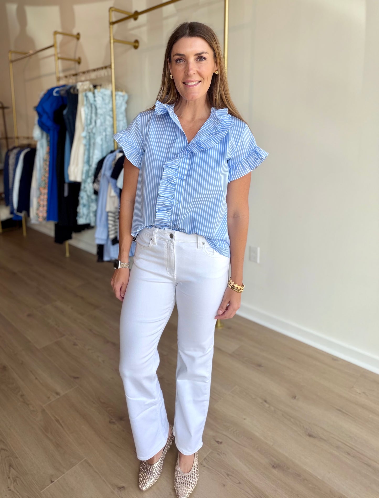 White Straight Jean