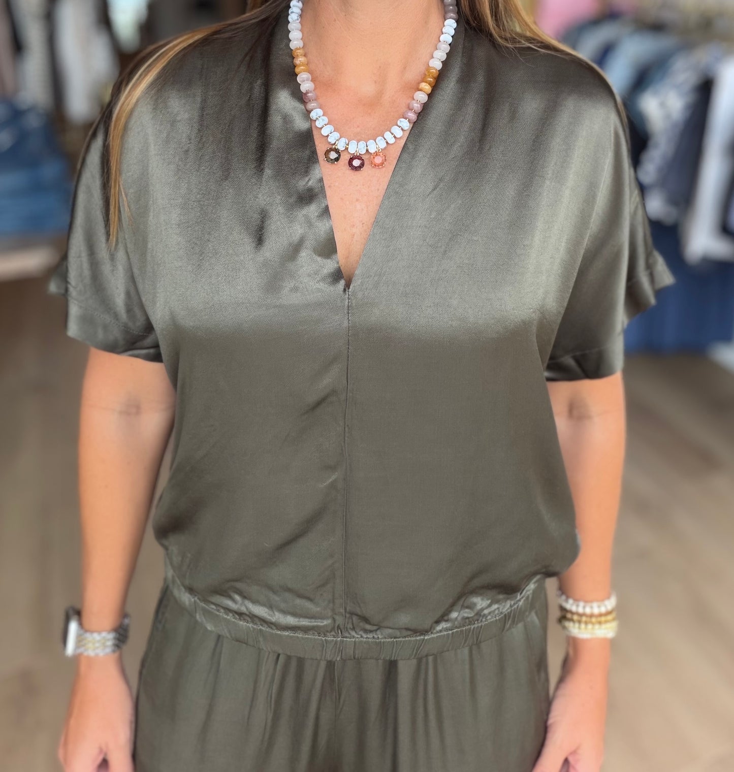 Satin Nola Blouse