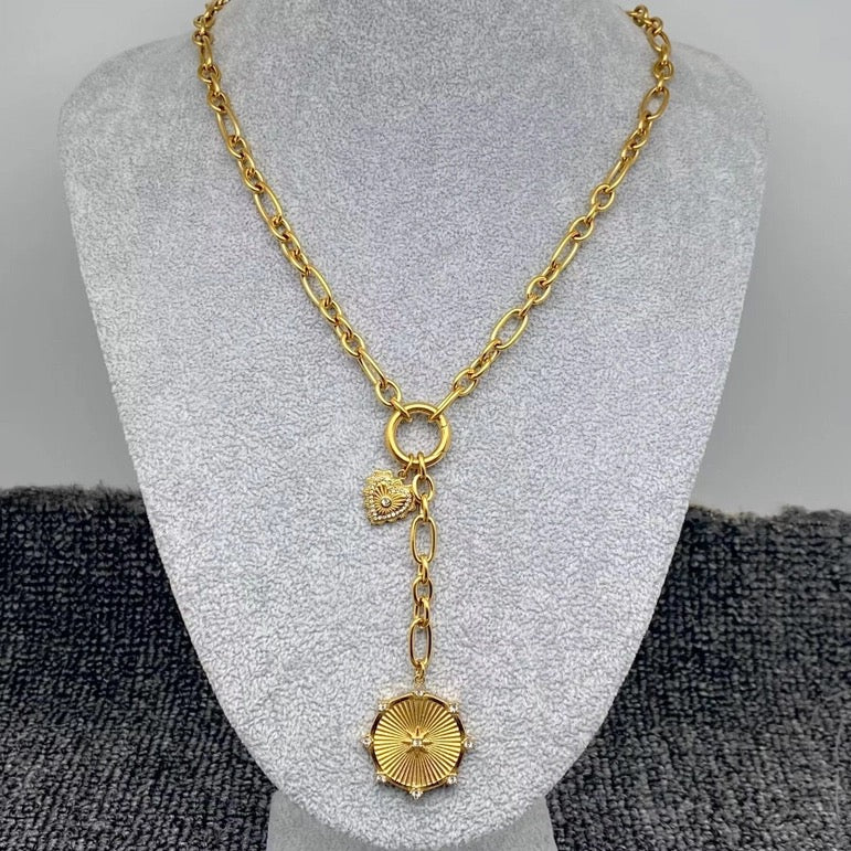 Sun&Heart 18k Plated