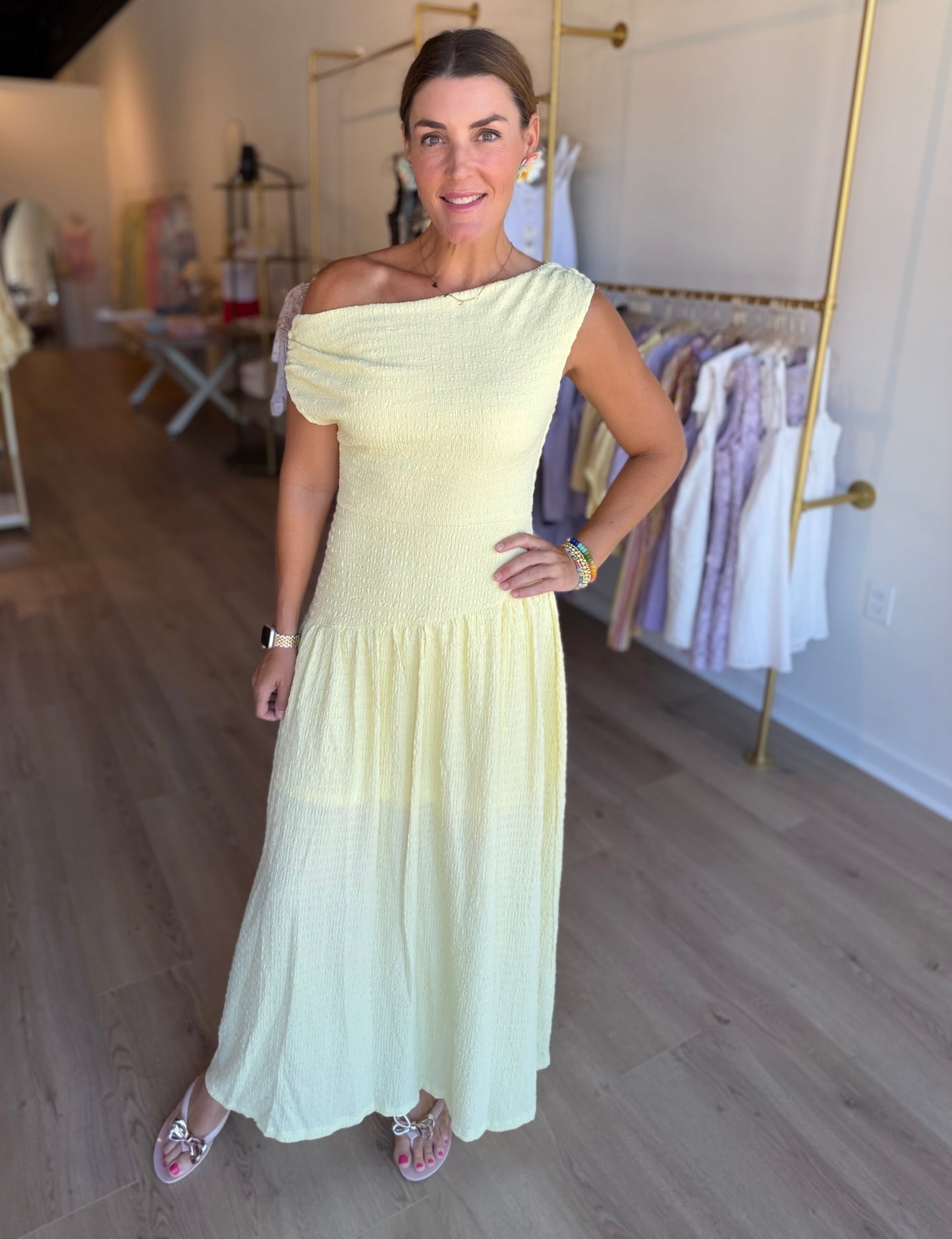 Butter Off Shoulder Maxi